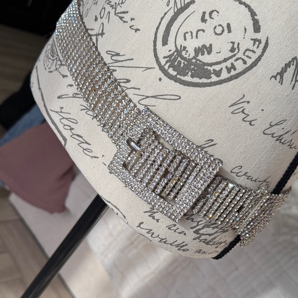 Silver Rhinestone Belt - Picture 5 of 11